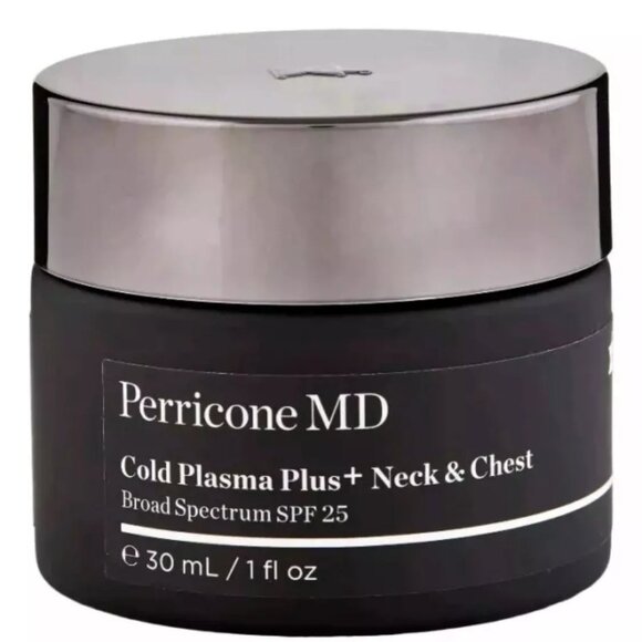 Perricone MD Cold Plasma Plus+ Neck & Chest Broad Spectrum SPF 25 cream 1 oz - Picture 1 of 1